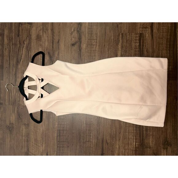 Guess Blush Pink Cut-Out Sheath Dress, Sz 4, MSRP $119 - Picture 3 of 14